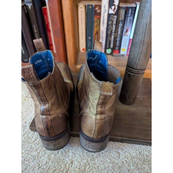 Mark Nason Rock Never Dies Italy Brown Distressed Leather Boots 9.5 Men’s main image 4